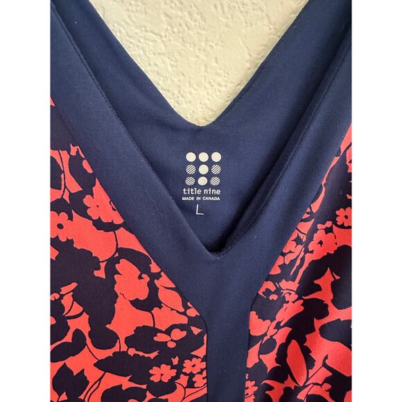 Title Nine Hillary Dress in Coral and Blue, activewear, travel, outdoors - Picture 4 of 6